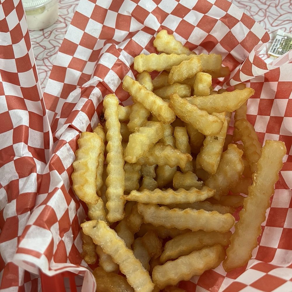 Triangle Drive In Burgers - Order of Kids #5 Hotdog, Fries, and Drink - Burgers Near Me - Clovis, California