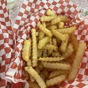 Triangle Drive In Burgers - Order of Kids #5 Hotdog, Fries, and Drink - Burgers Near Me - Clovis, California