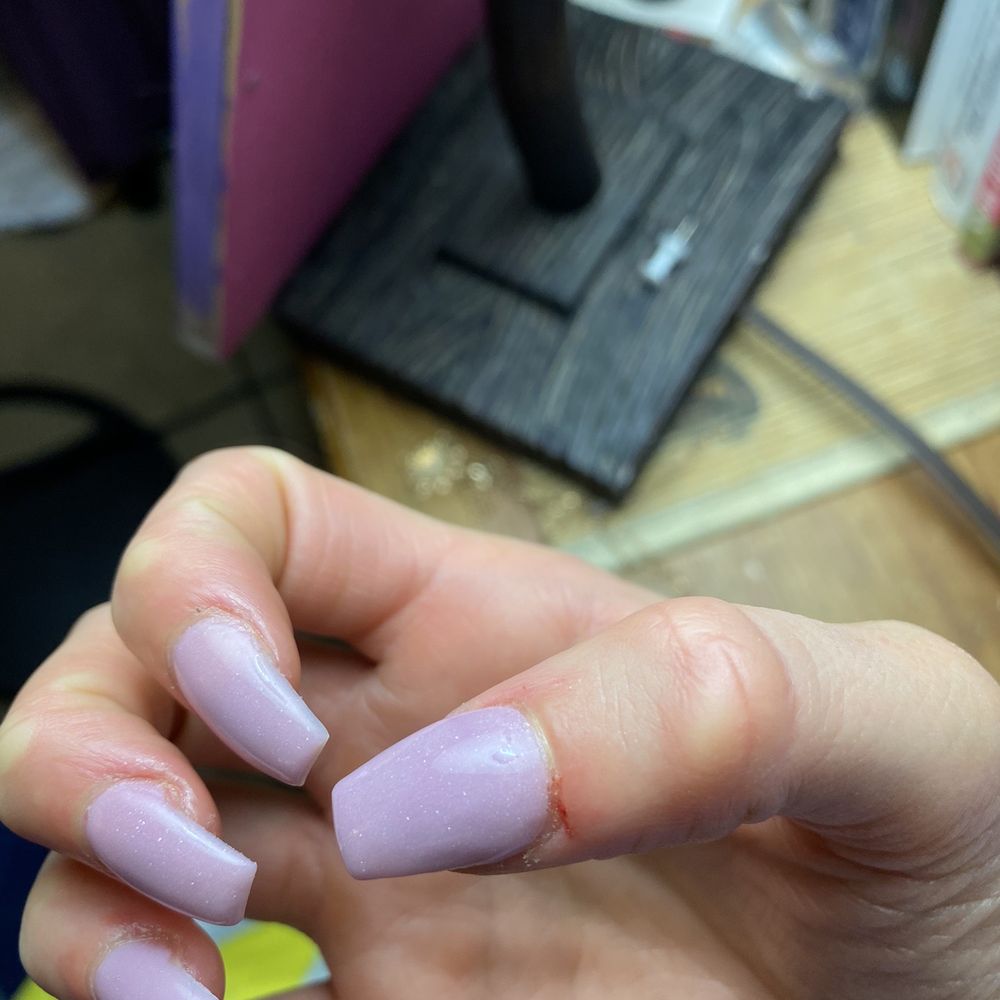 Exquisite Nails - Awful manicure with a touch of blood - Nail Salons Near Me - Tucson, Arizona Exquisite Nails - Awful manicure with a touch of blood - Nail Salons Near Me - Tucson, Arizona