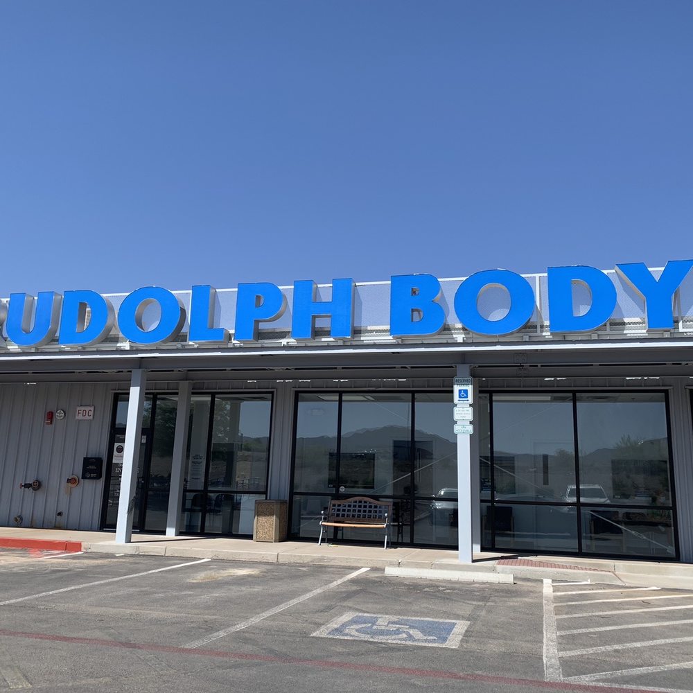 Rudolph Body and Paint - The exterior of a shop where ignorance and incompetence reign supreme. - Body Shops Near Me - El Paso, Texas