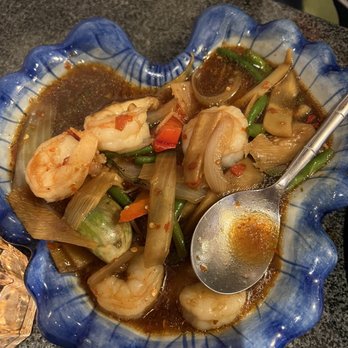 Champa-Thai-Laos-Imbiss - Shrimp with vegetables - Thai Near Me - Sindelfingen, BW Champa-Thai-Laos-Imbiss - Shrimp with vegetables - Thai Near Me - Sindelfingen, BW