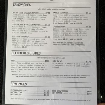 Eggslut - Menu - Breakfast & Brunch Near Me - Los Angeles, California Eggslut - Menu - Breakfast & Brunch Near Me - Los Angeles, California