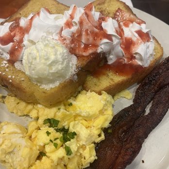 Two Eggs! - McDonough - Strawberry French toast, bacon and eggs - Breakfast & Brunch Near Me - Hampton, Georgia Two Eggs! - McDonough - Strawberry French toast, bacon and eggs - Breakfast & Brunch Near Me - Hampton, Georgia