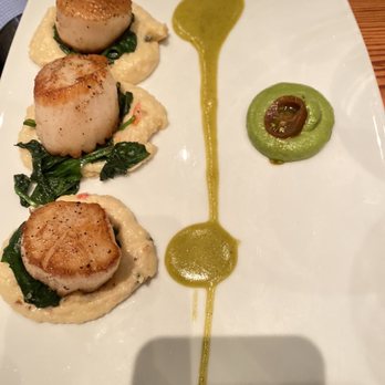 Bliss - Scallops entree - New American Near Me - San Antonio, Texas Bliss - Scallops entree - New American Near Me - San Antonio, Texas