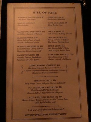 Menu photo 6 The Folly New York, NY