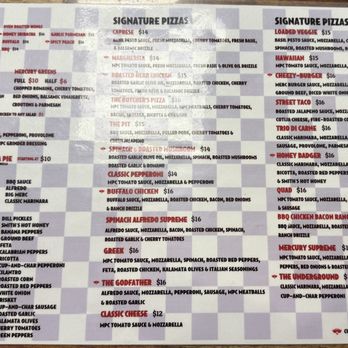 Mercury Pizza - 11/29/25 Regular Menu - Pizza Near Me - Hattiesburg, Mississippi Mercury Pizza - 11/29/25 Regular Menu - Pizza Near Me - Hattiesburg, Mississippi