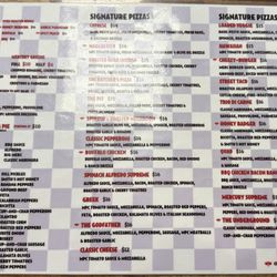 Mercury Pizza - 11/29/25 Regular Menu