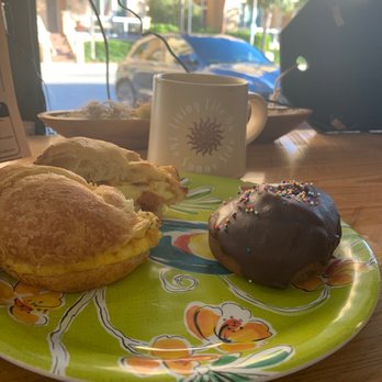 Caffeinated Bakery - Croissant, egg, bacon and cheese with a DOUGHNUT and coffee! - Coffee & Tea Near Me - Clearwater, Florida Caffeinated Bakery - Croissant, egg, bacon and cheese with a DOUGHNUT and coffee! - Coffee & Tea Near Me - Clearwater, Florida