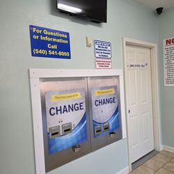 The two change machines.