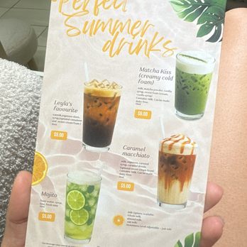 Perfect Nails By Leyla - Summer Drink Menu as of June 2025 - Nail Technicians Near Me - Los Angeles, California
