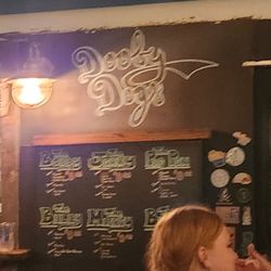 Dooby Dogs - Top half of menu