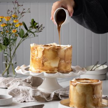 Canela Vegan Bakery & Cafe - Our seasonal Vanilla Caramel Cake on full display - Bakeries Near Me - Calgary, Alberta Canela Vegan Bakery & Cafe - Our seasonal Vanilla Caramel Cake on full display - Bakeries Near Me - Calgary, Alberta