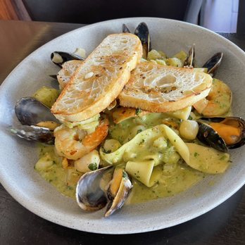 C Level - Seafood pasta - New American Near Me - San Diego, California C Level - Seafood pasta - New American Near Me - San Diego, California