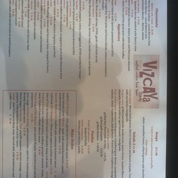 Vizcaya SoHo - Menu. - Spanish Near Me - Tampa, Florida Vizcaya SoHo - Menu. - Spanish Near Me - Tampa, Florida