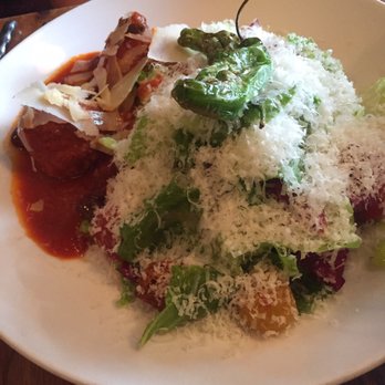 Acanto - Meatball salad with peppers - Italian Near Me - Chicago, Illinois Acanto - Meatball salad with peppers - Italian Near Me - Chicago, Illinois