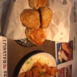 Crispy Dragon Shrimp and Cheddar Bay Biscuits