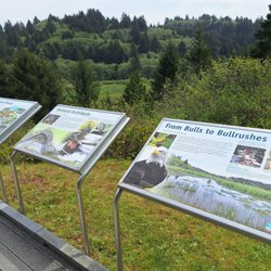 Beaver Creek State Natural Area - Placards off deck at visitor's center