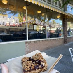 Baker & Commons - Red Berry Jam Oat Bar (I think it was raspberry) it was Vegan & Gluten Free :)
