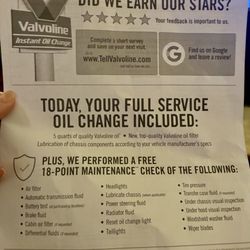 Valvoline Instant Oil Change