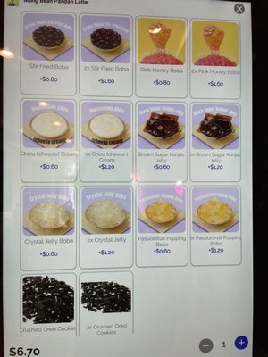 Menu photo 1 Bober Tea Carmel, IN