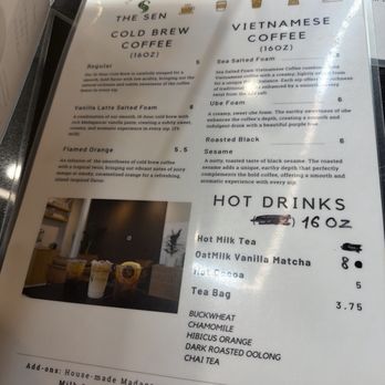 The Sen - Menu as of 12-11-25 - Coffee & Tea Near Me - Greenwood Village, Colorado The Sen - Menu as of 12-11-25 - Coffee & Tea Near Me - Greenwood Village, Colorado