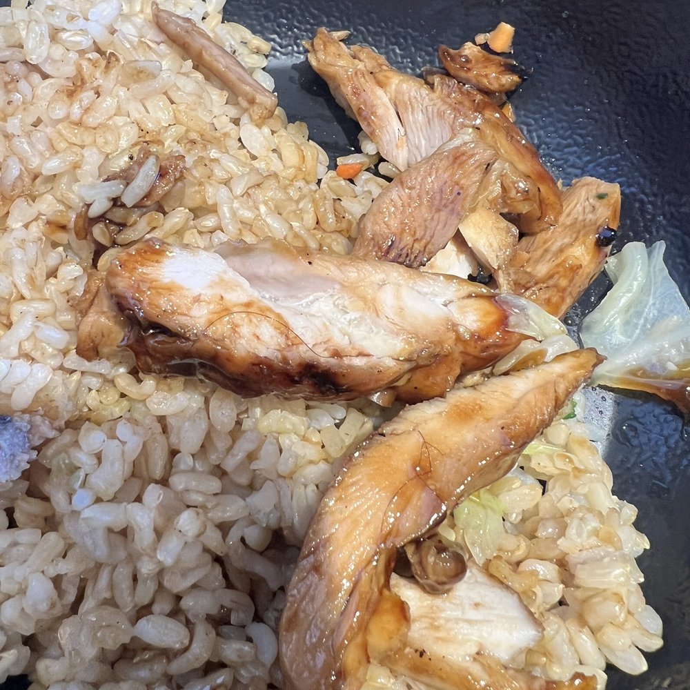 WaBa Grill - You can see the pieces of hair in the chicken - Fast Food Near Me - San Pedro, California WaBa Grill - You can see the pieces of hair in the chicken - Fast Food Near Me - San Pedro, California