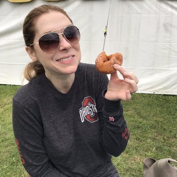Stuckey Farm Orchard and Cider Mill - Couldn't even wait to take a bite! - Farmers Market Near Me - Sheridan, Indiana