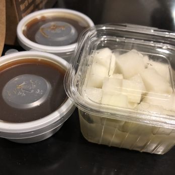 Chicko Chicken - Radish and Padak Padak sauce - Korean Near Me - Vancouver, British Columbia Chicko Chicken - Radish and Padak Padak sauce - Korean Near Me - Vancouver, British Columbia