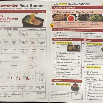 ICHIRAN - Brooklyn - Menu - Ramen Near Me - Brooklyn, New York