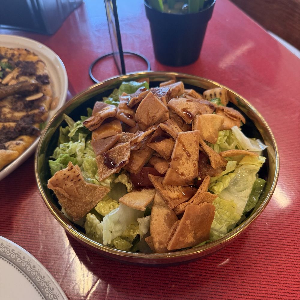 Albaraka Restaurant - Fattoush salad - Mediterranean Near Me - Anaheim, California Albaraka Restaurant - Fattoush salad - Mediterranean Near Me - Anaheim, California