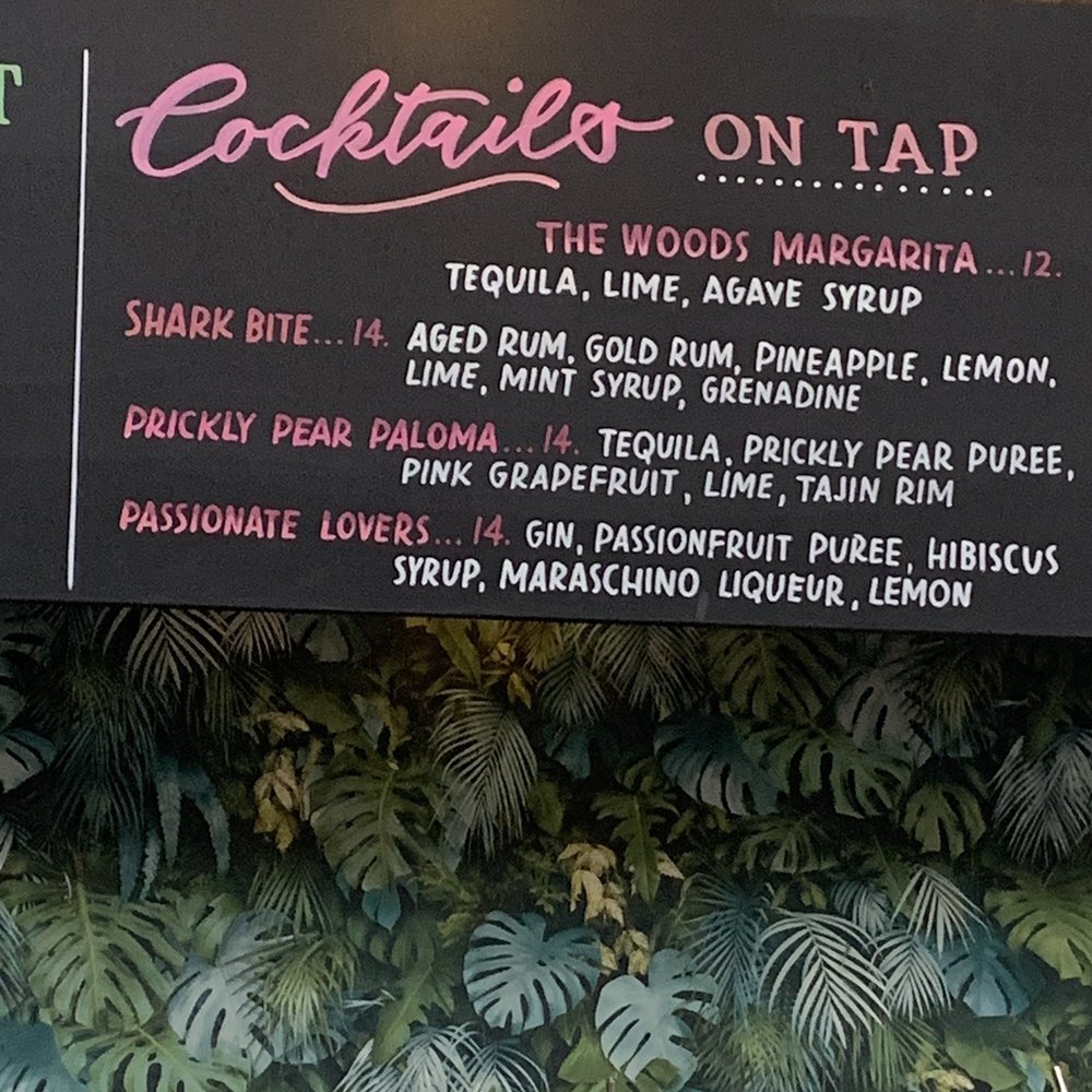 The Woods - Cocktail sign by BklynCookie - Bars Near Me - Brooklyn, New York The Woods - Cocktail sign by BklynCookie - Bars Near Me - Brooklyn, New York
