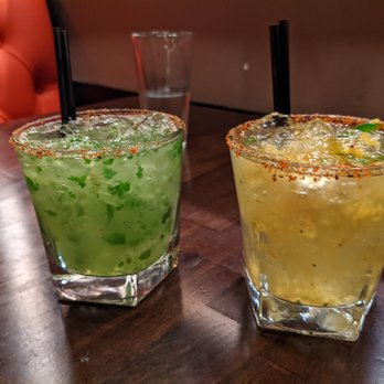 Carmelita's - Margs for days! Cilantro Cucumber to the right; Pineapple to the left - Beer, Wine & Spirits Near Me - Laguna Beach, California Carmelita's - Margs for days! Cilantro Cucumber to the right; Pineapple to the left - Beer, Wine & Spirits Near Me - Laguna Beach, California