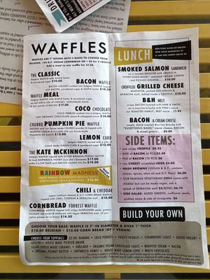 Menu photo 1 Bebop Waffle Shop Seattle, WA