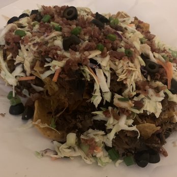 Smoken BBQ - Nachos w/ brisket and condiments! - Barbeque Near Me - Oakridge, Oregon Smoken BBQ - Nachos w/ brisket and condiments! - Barbeque Near Me - Oakridge, Oregon
