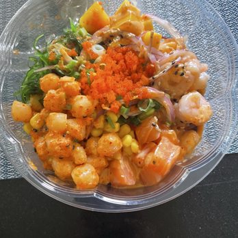 Poke Hale - Hotate (plus salmon) - Hawaiian Near Me - Buffalo Grove, Illinois Poke Hale - Hotate (plus salmon) - Hawaiian Near Me - Buffalo Grove, Illinois