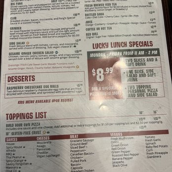 Fong's Pizza - Menu - Pizza Near Me - Des Moines, Iowa Fong's Pizza - Menu - Pizza Near Me - Des Moines, Iowa