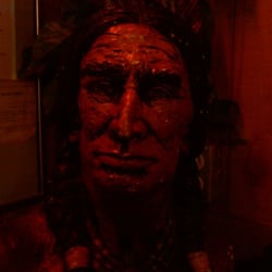 Uuugh, why paleface take my picture?  This indian head sits at the register where you pay
