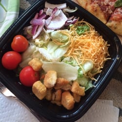 Pizza Hut - Small salad without dressing $4