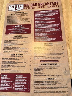 Menu photo 3 Big Bad Breakfast - Buckhead Atlanta, GA Menu photo 3 Big Bad Breakfast - Buckhead Atlanta, GA