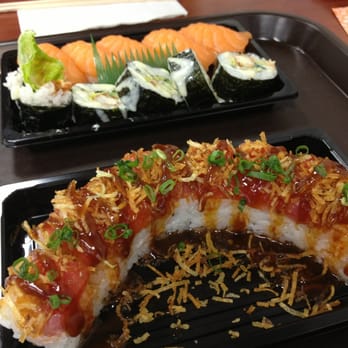 Ninja Sushi - Superman & salmon nigiri - Japanese Near Me - Kaneohe, Hawaii Ninja Sushi - Superman & salmon nigiri - Japanese Near Me - Kaneohe, Hawaii