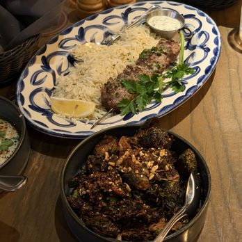 Aba - Brussels Sprouts and Lamb & Beef Kefta - Mediterranean Near Me - Austin, Texas