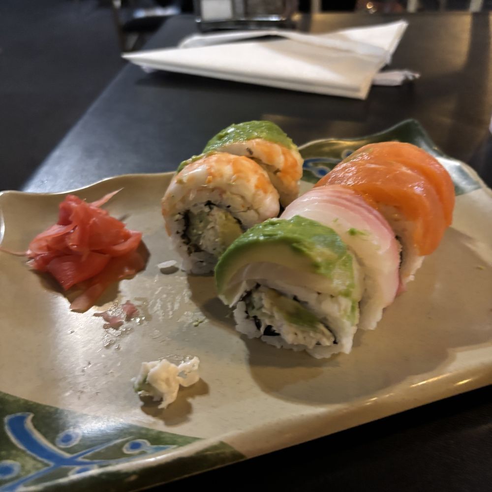 This sushi was delicious ( I already ate one so there is one gone ) This sushi was delicious ( I already ate one so there is one gone )