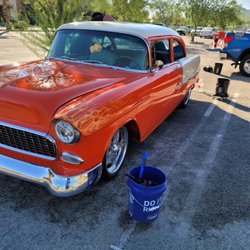 ON THE SPOT - MOBILE DETAILING AND CAR RENTAL - My '55 ProStreet getting detailed at the La Quinta weekend car show.