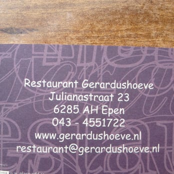 Gerardus Hoeve - Diners Near Me - Epen, LI Gerardus Hoeve - Diners Near Me - Epen, LI