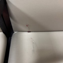 Labcorp - Jelly? all over waiting room and seats. i hope it's jelly. no one's cleaning it up.