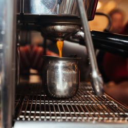 CAO Bakery & Cafe - Cuban coffee being made.