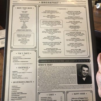 Ted's Bulletin 14th - Menu - Breakfast & Brunch Near Me - Washington, DC, District of Columbia Ted's Bulletin 14th - Menu - Breakfast & Brunch Near Me - Washington, DC, District of Columbia