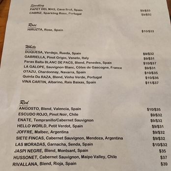 Kuba Kuba - Wine menú - Cuban Near Me - Richmond, Virginia Kuba Kuba - Wine menú - Cuban Near Me - Richmond, Virginia