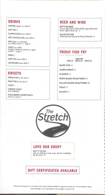 Menu photo 6 The Stretch Restaurant North Fond du Lac, WI Menu photo 6 The Stretch Restaurant North Fond du Lac, WI
