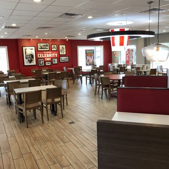 KFC - Pic of the dining area. Love the lighted classic chicken bucket. - Fast Food Near Me - Lacy Lakeview, Texas KFC - Pic of the dining area. Love the lighted classic chicken bucket. - Fast Food Near Me - Lacy Lakeview, Texas